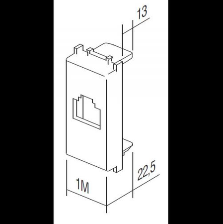 ADAPTER KS 1M BIAŁY-POŁYSK KM35PW