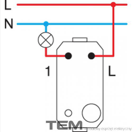 PRZYCISK 1-BIEGUNOWY (DZWONKOWY) SM11