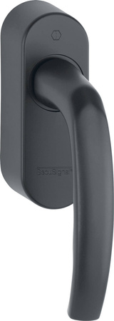 Klamka okienna Secu Signal czarna 9714 mat