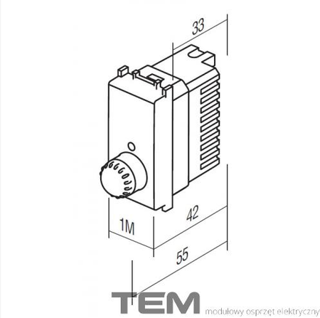 ŚCIEMNIACZ OBROTOWY 1M BEŻ-POŁYSK EM10IW