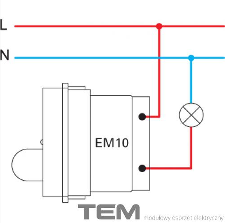 ŚCIEMNIACZ OBROTOWY 1M CZARNY-MAT EM10SB