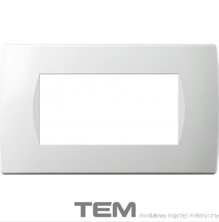 RAMKA OZDOBNA SERII SOFT 4M BIAŁY-POŁYSK OS40PW