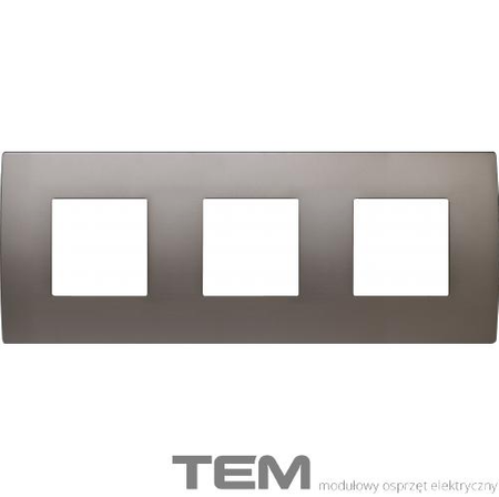 RAMKA METALOWA SERII PURE 3X2M SATYNOWY NIKIEL OP26MN