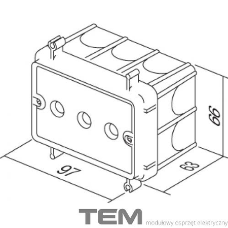 PUSZKA PROSTOKĄTNA DO BETONU BM30