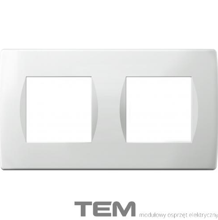 RAMKA OZDOBNA SERII SOFT 2x2M BIAŁY-POŁYSK OS24PW