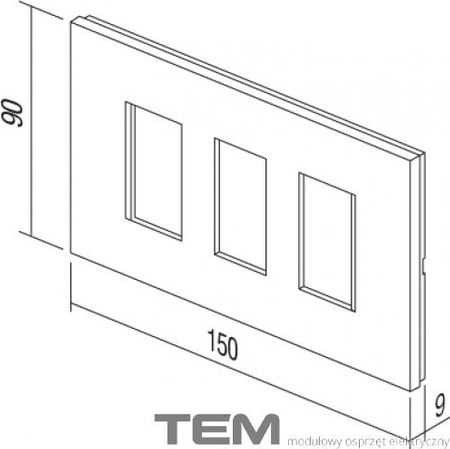 RAMKA OZDOBNA SERII LINE ZESTAW ŁAZIENKOWY OL41PW BIAŁY-POŁYSK