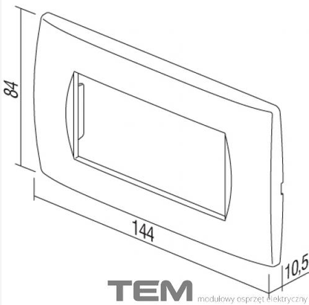 RAMKA OZDOBNA SERII SOFT 4M ZŁOTY-MAT OS40SG