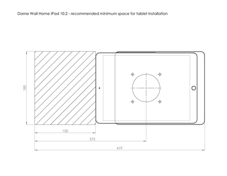 DAME WALL HOME IPAD 10.2 (ALUMINIUM)