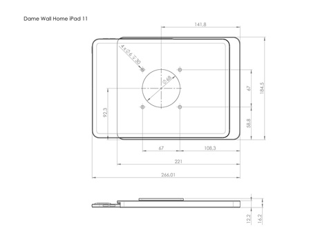 DAME WALL HOME IPAD 11.0 (ALUMINIUM)