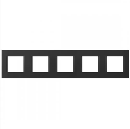 RAMKA OZDOBNA SERII LINE 5x2M CZARNY-MAT OL29SB