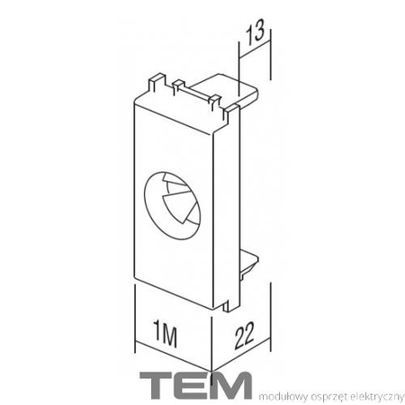 WYPUST 1M BEŻ-POŁYSK TM31IW