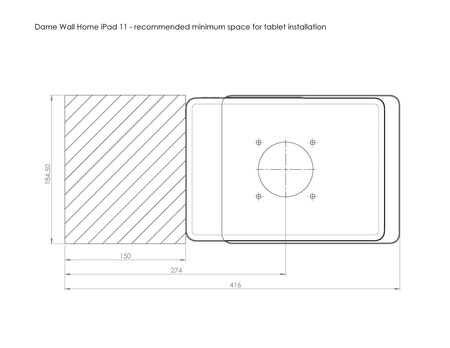 DAME WALL HOME IPAD 11.0 (ALUMINIUM)