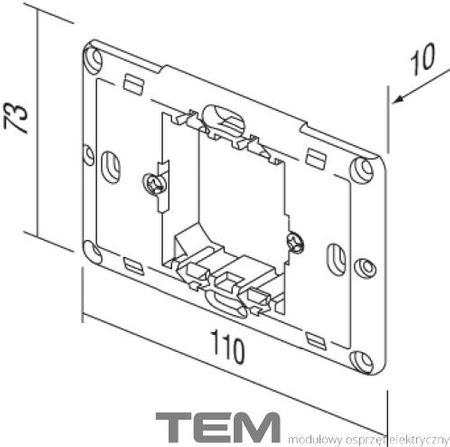 RAMKA MONTAŻOWA 2/3M ZE ŚRUBAMI, NM32