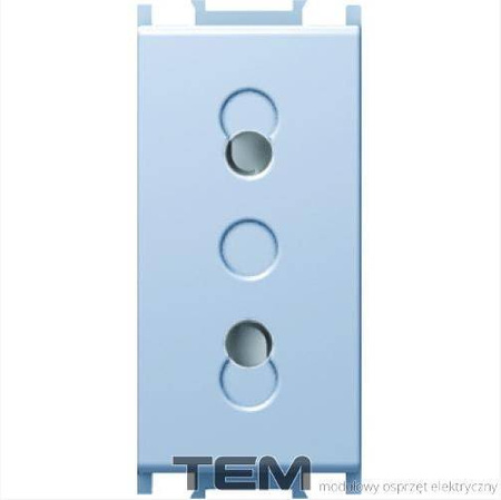 GNIAZDO EURO 1M SREBRNY-MAT VM20ES