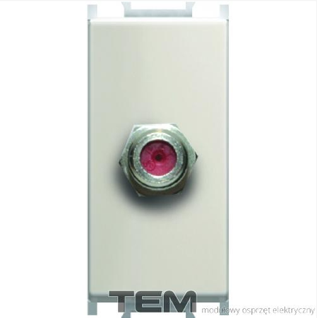 GNIAZDO ANTENOWE SAT PODSTAWOWE 1M BEŻ-POŁYSK KM15IW