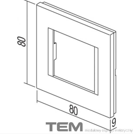 RAMKA OZDOBNA SERII LINE 2M ZŁOTY-MAT OL20SG