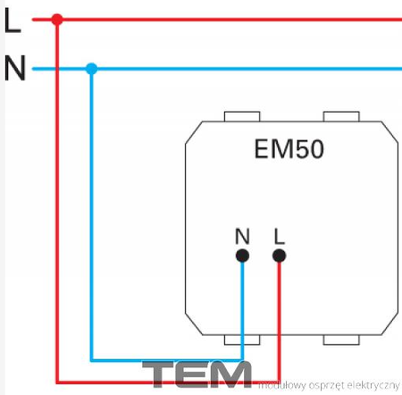 LAMPKA LED JEDNOBARWNA 250V 12W 2M ZIELONA EM50GR