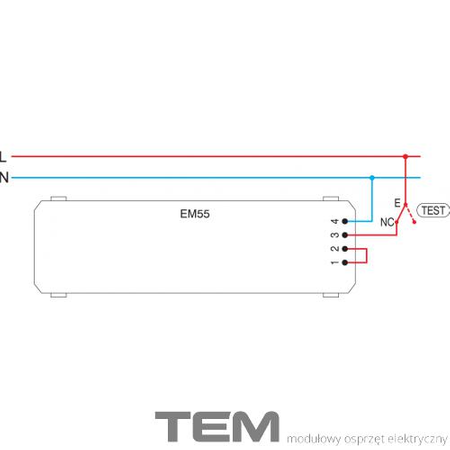 LAMPA OŚWIETLENIA AWARYJNEGO LED 250V~1,5W NiMh6h 7M EM55