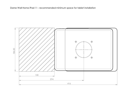 DAME WALL HOME IPAD 11.0 (BIAŁY)