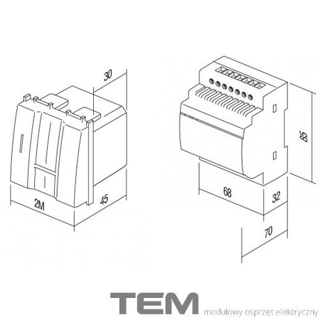 ŁĄCZNIK Z CZYTNIKIEM LINII PAPILARNYCH ARX ONE 2M EM70SB