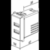 ŁADOWARKA USB 5V 2,4A 1M BIAŁY-POŁYSK EM67PW