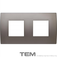 RAMKA METALOWA SERII PURE 2X2M SATYNOWY NIKIEL OP24MN