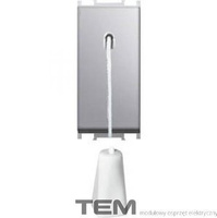 PRZYCISK SCHODOWY ZE SZNURKIEM 1M SREBRNY-MAT SM62ESCD