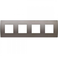 RAMKA METALOWA SERII PURE 4x2M SATYNOWY NIKIEL OP28MN