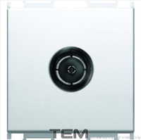 GNIAZDO ANTENOWE PODSTAWOWE 2M SREBRNY-MAT KM29ES