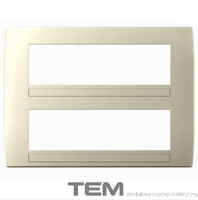 RAMKA OZDOBNA SOFT 2x7M BEŻ-POŁYSK OS72IW