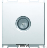 GNIAZDO ANTENOWE TV PODSTAWOWE 2M BIAŁY-POŁYSK KM20PW